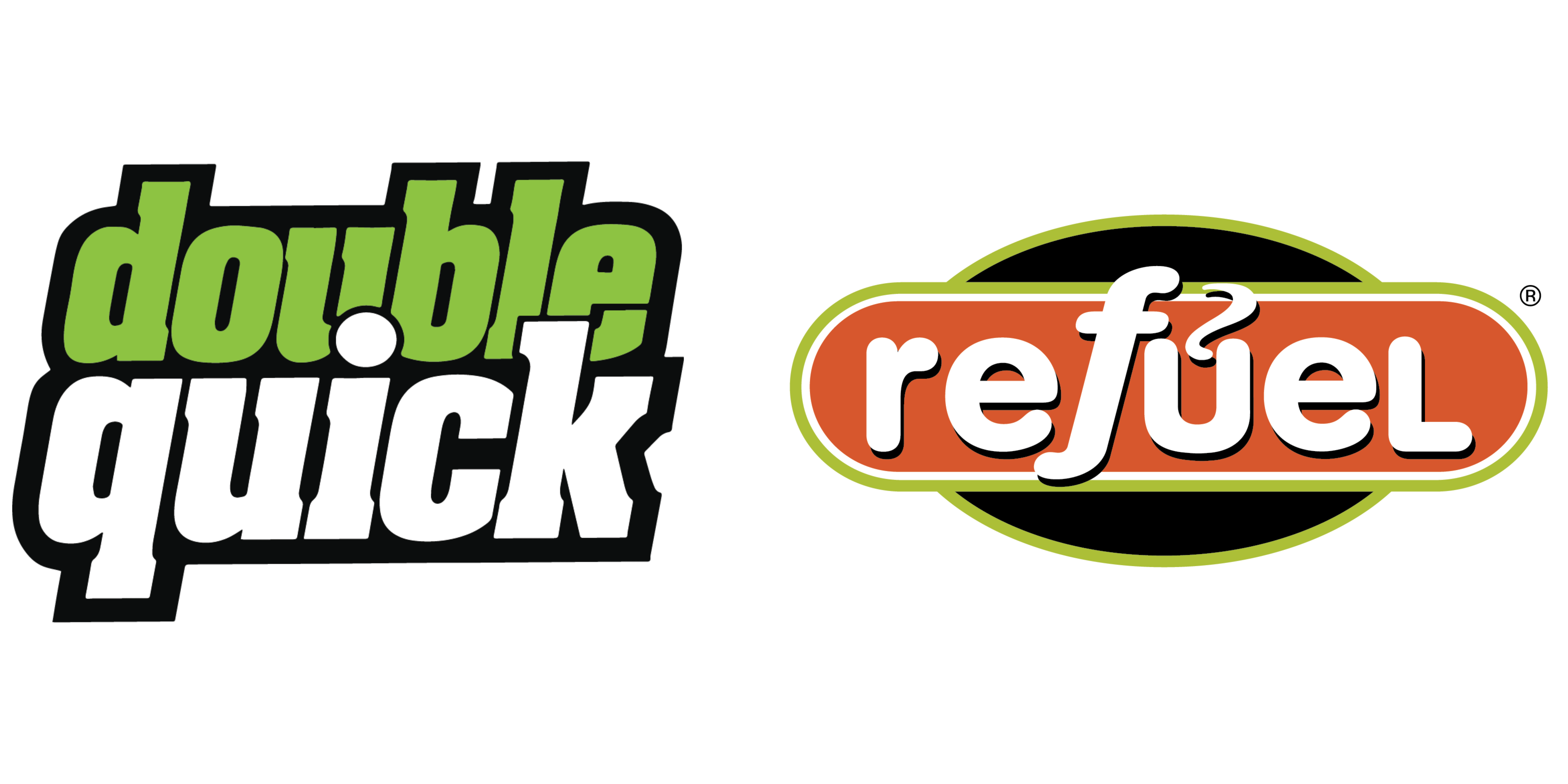 Refuel and Double Quick co-branded logo